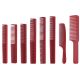 JRL Barbering & Cutting Comb Kit - red
