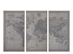 Framed World Atlas, set of 3 