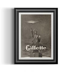 Barba Prints - Gillette French Ephemera Status of Liberty A4