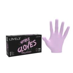 L3vel3 Nitril Gloves Lavender Large