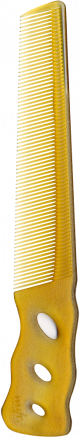 YS Park 235 Short Hair Design Comb [Handle] - Camel