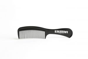 King Brown Handle Comb Black
