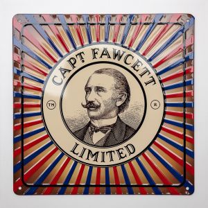 Captain Fawcett Tin Plate Sign