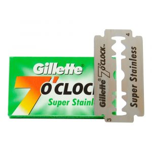 Gillette 7 O'clock Super Stainless Double Edge Razor Blades 5-p
